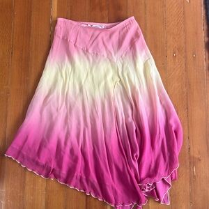 Diane von furstenberg flame rainbow skirt